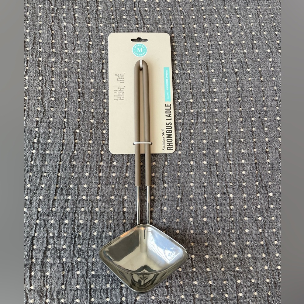 Martha Stewart Stainless Steel Rhombus Ladle